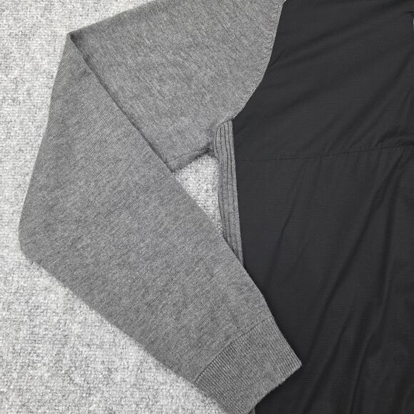 FootJoy Pullover Sweater Mens Large Gray Black Nemacolin Country Club Golf Zip - Picture 10 of 16